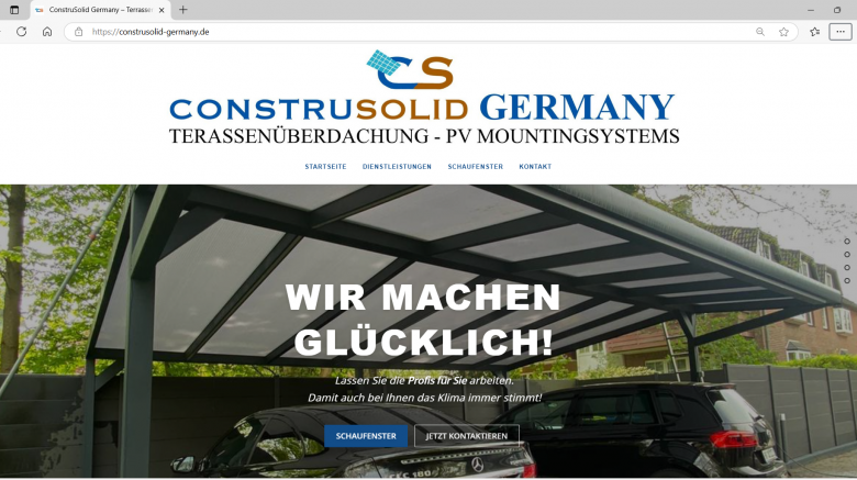Webdesign | ConstruSolid Germany