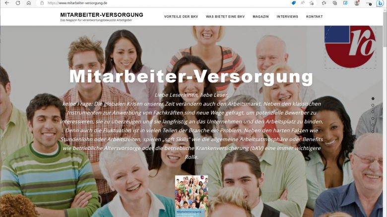 Webdesign | Mitarbeiter-Versorgung